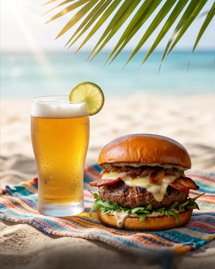 Campanha de verão de produto alimentar criada com IA